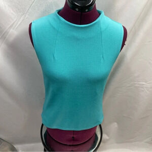Mandee teal sleeveless top​